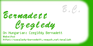 bernadett czegledy business card